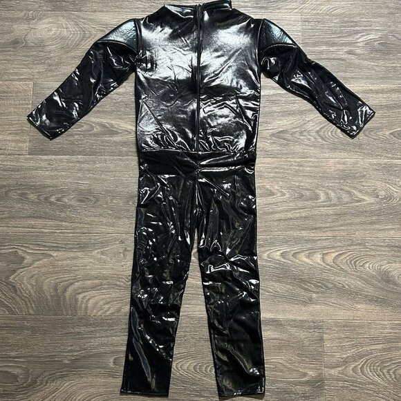 Batman Costume Kids Size Medium Superhero Halloween Jumpsuit with Cape - Picture 3 of 15